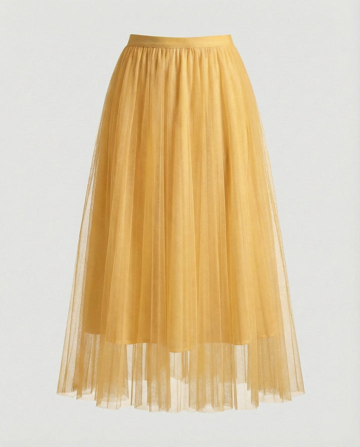 LS | Women Elegant Tulle A-Line Skirt