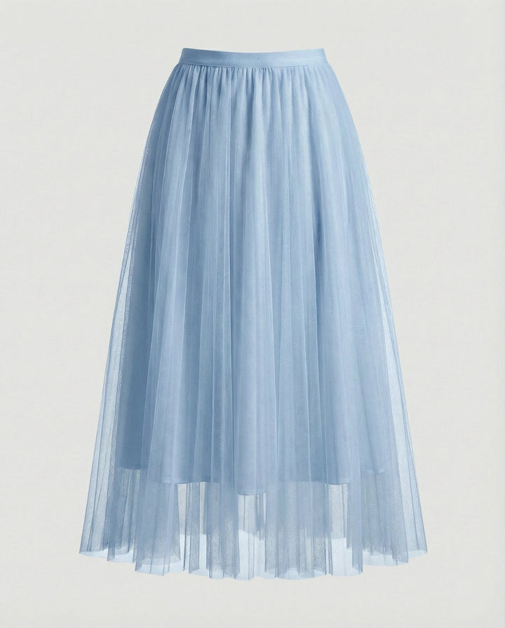 LS | Women Elegant Tulle A-Line Skirt