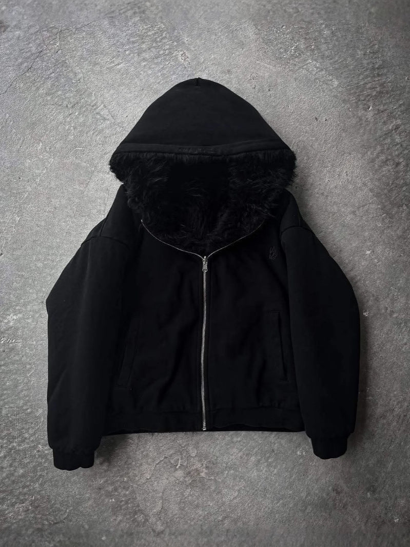 LS | Women Faux Fur Hooded Jacket