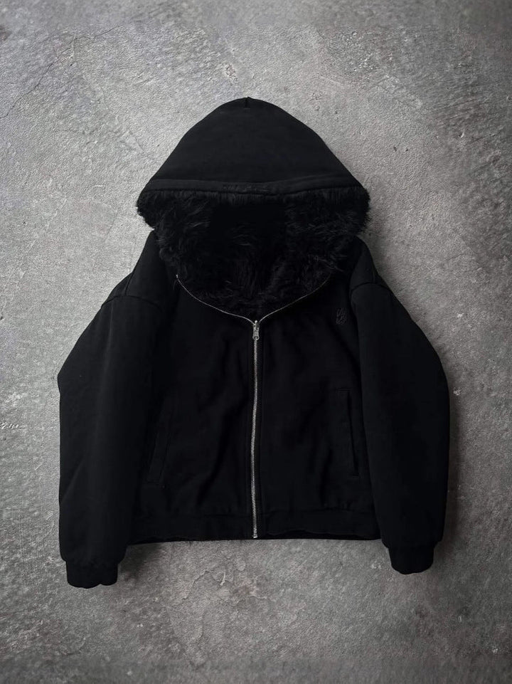 LS | Women Faux Fur Hooded Jacket