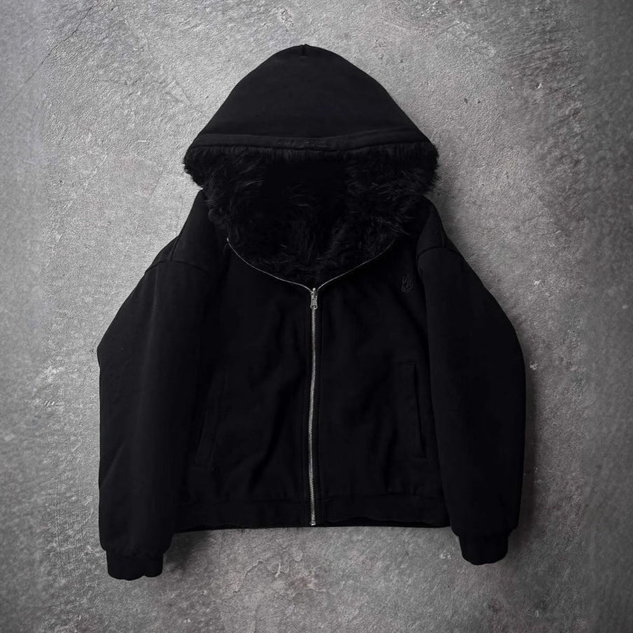 LS | Women Faux Fur Hooded Jacket