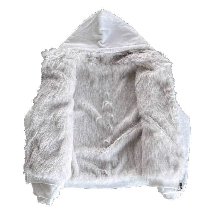 LS | Women Faux Fur Hooded Jacket