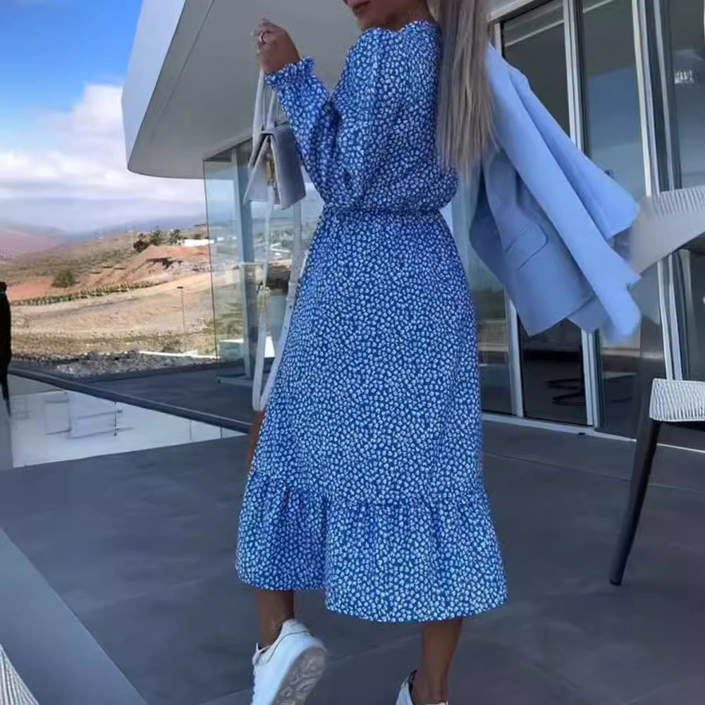 LS | Women Feminine Split Midi Dress