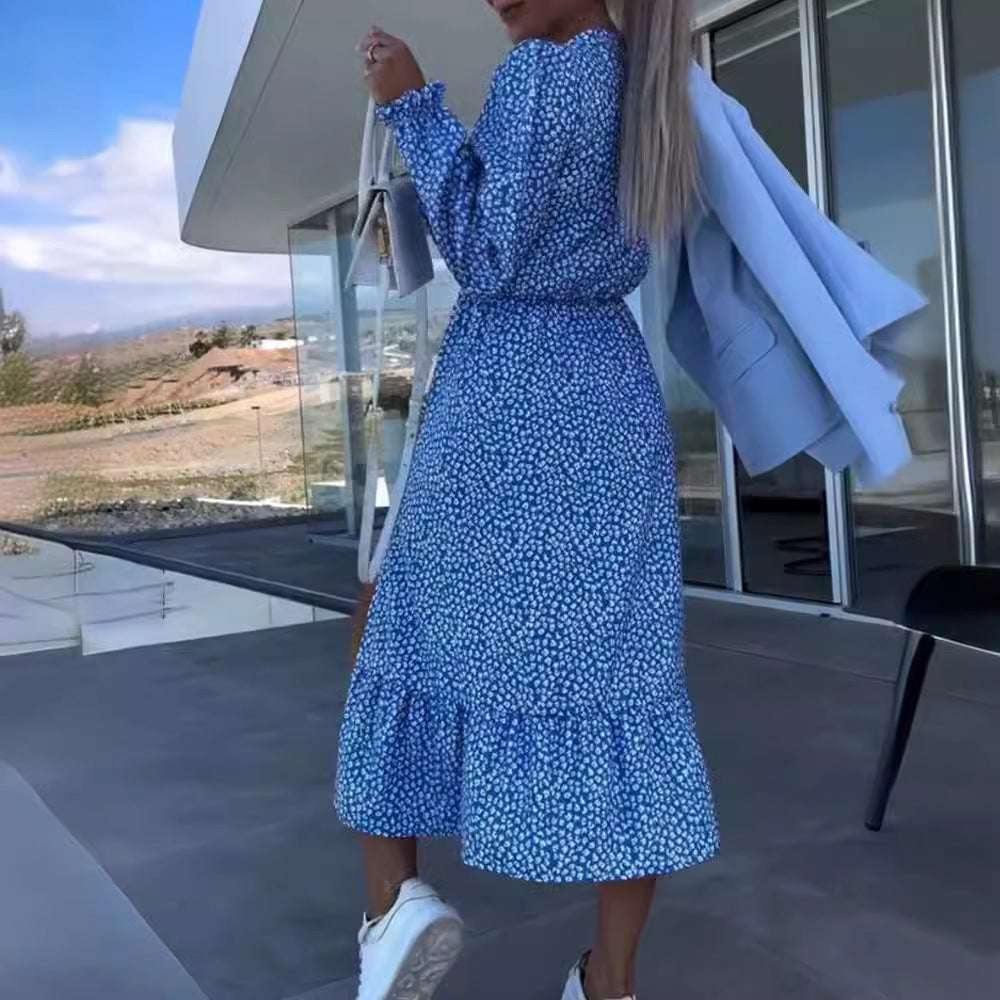 LS | Women Feminine Split Midi Dress