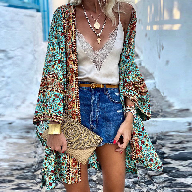 LS | Women Floral Boho Kimono