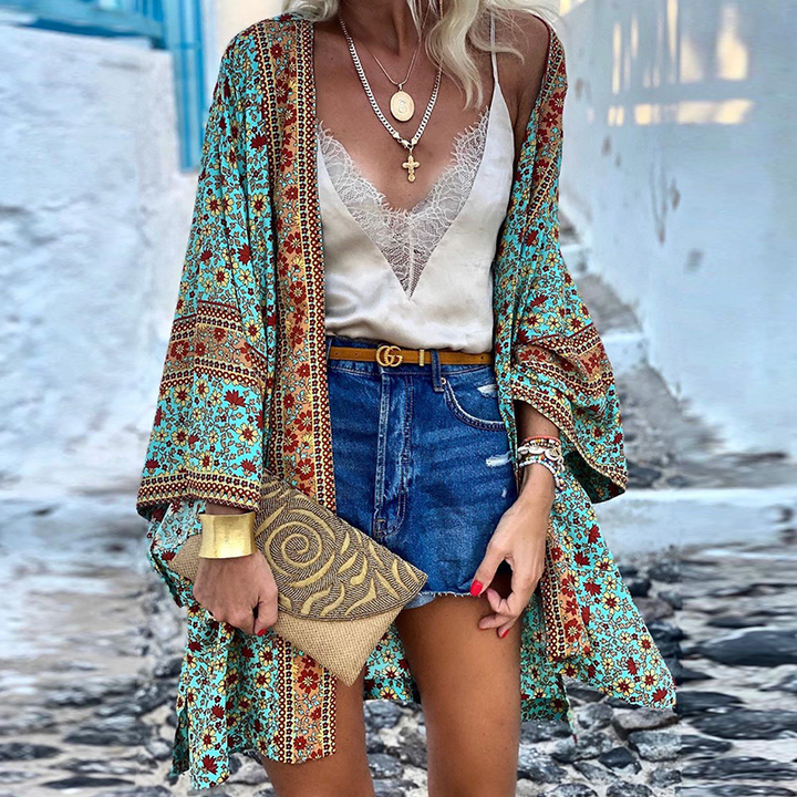 LS | Women Floral Boho Kimono