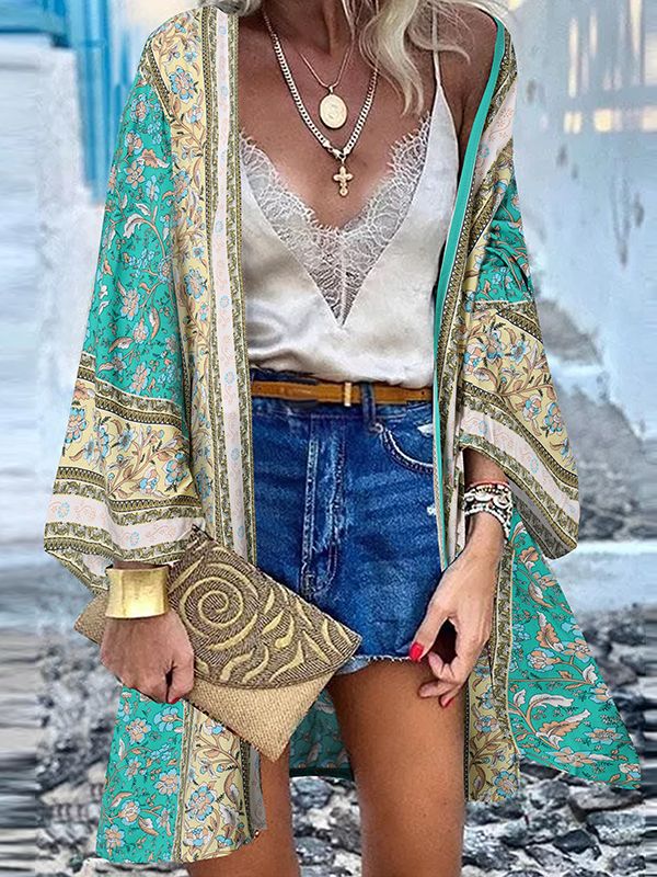 LS | Women Floral Boho Kimono