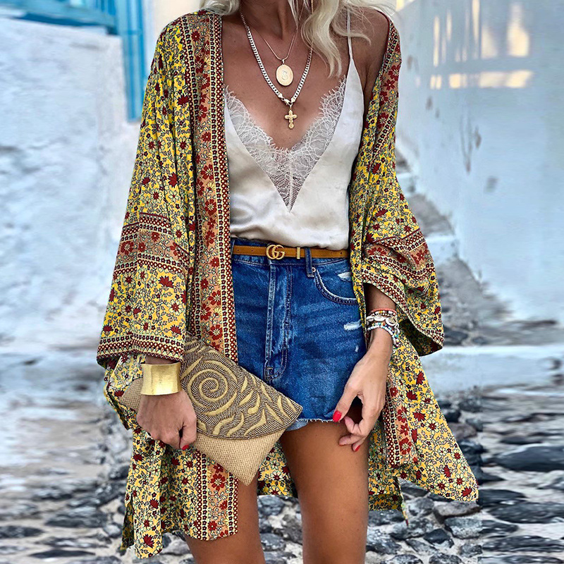 LS | Women Floral Boho Kimono
