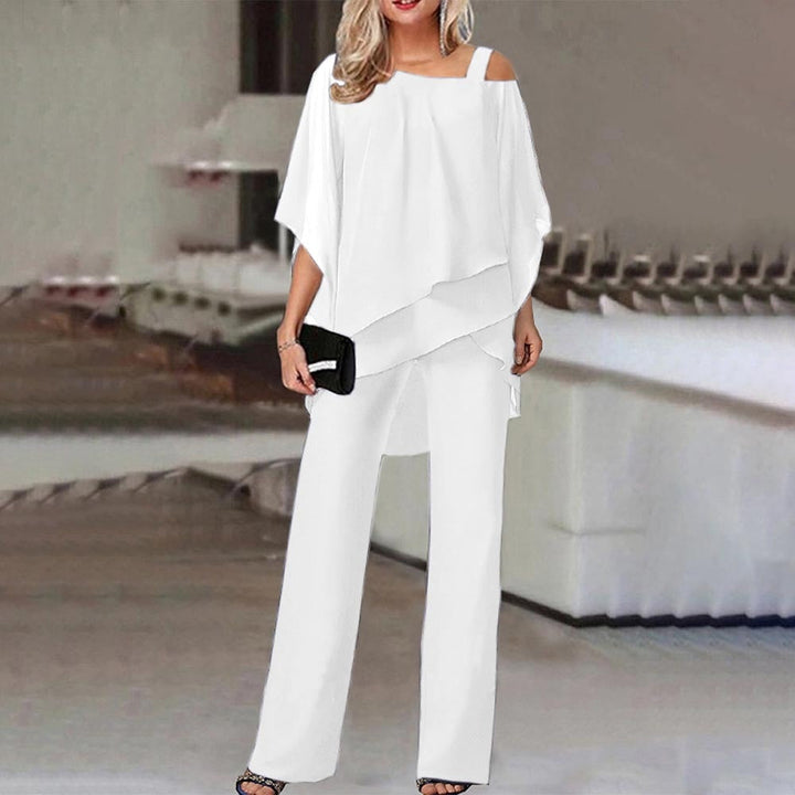 LS | Women Flow Layer Poncho Jumpsuit