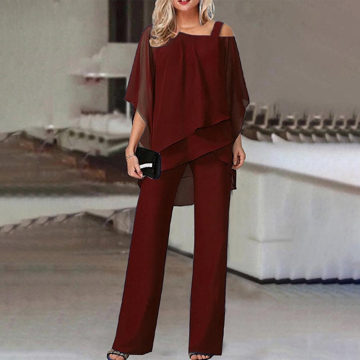 LS | Women Flow Layer Poncho Jumpsuit