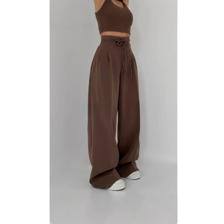 LS | Women High Waist Wide Leg Pants