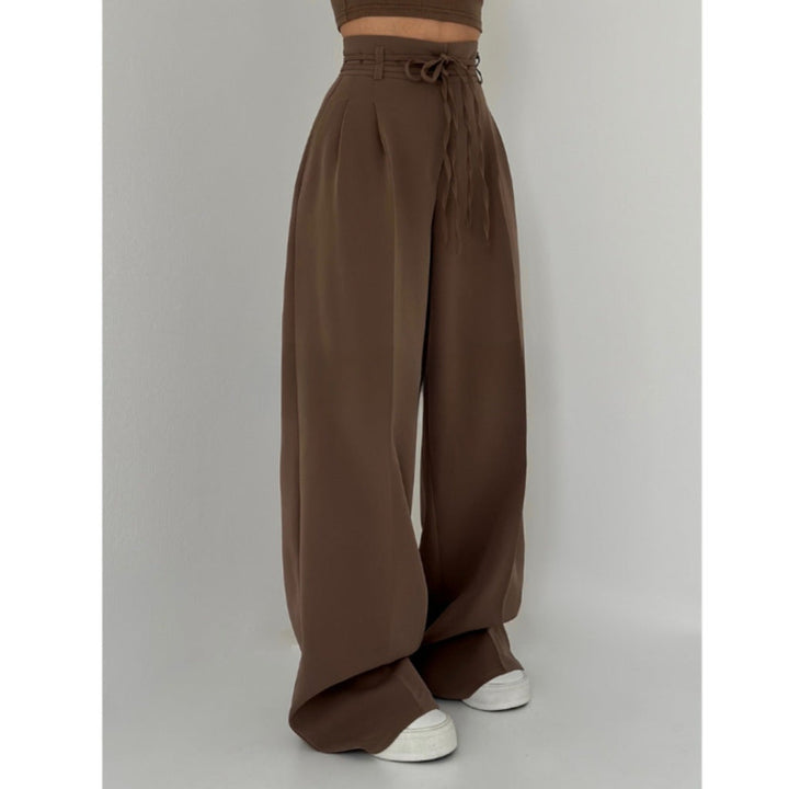 LS | Women High Waist Wide Leg Pants