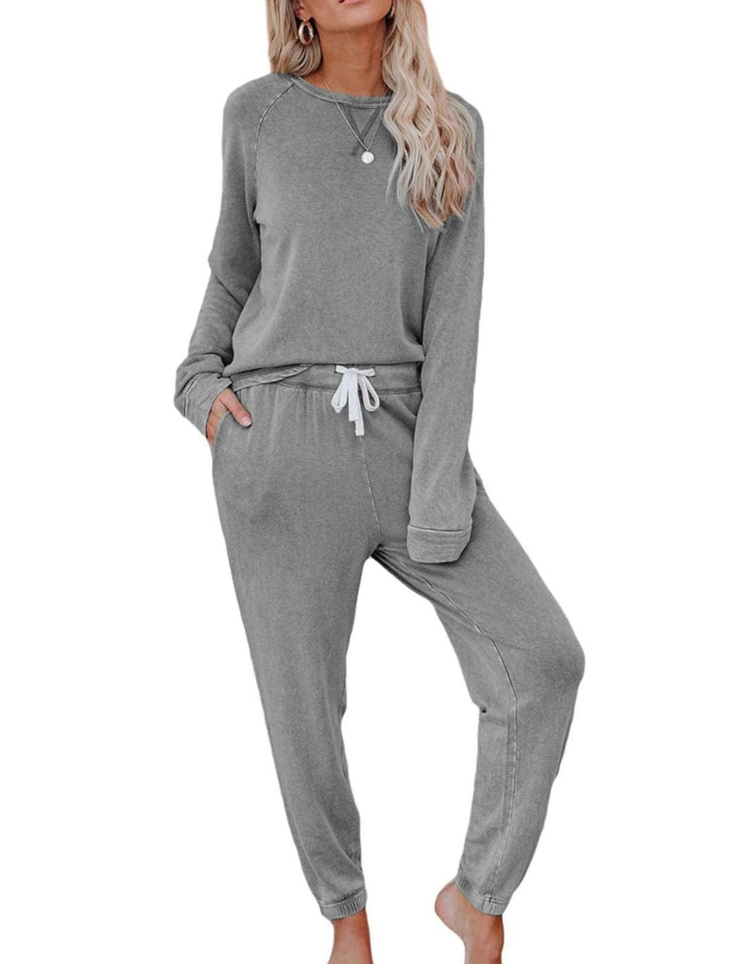 LS | Women Knit Lounge Two Piece Set