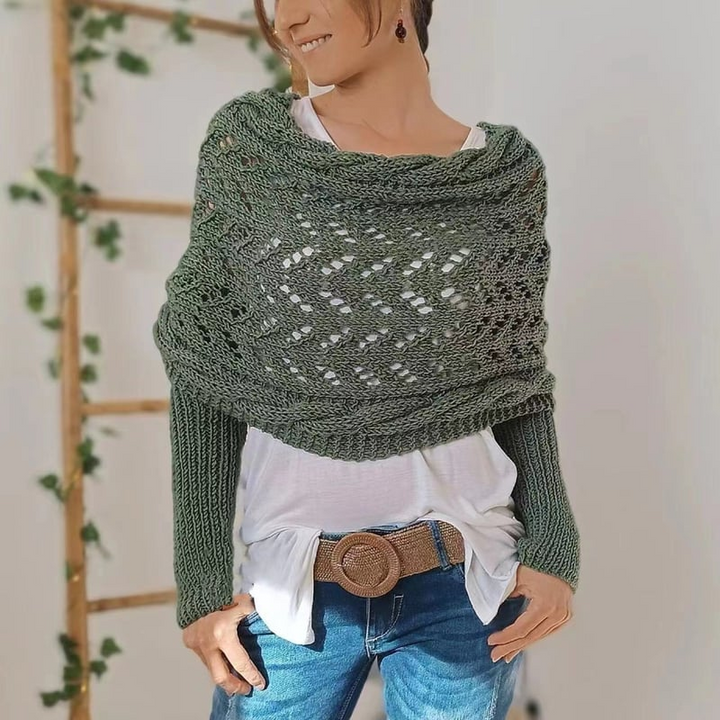 LS | Women Knit Wrap Sweater