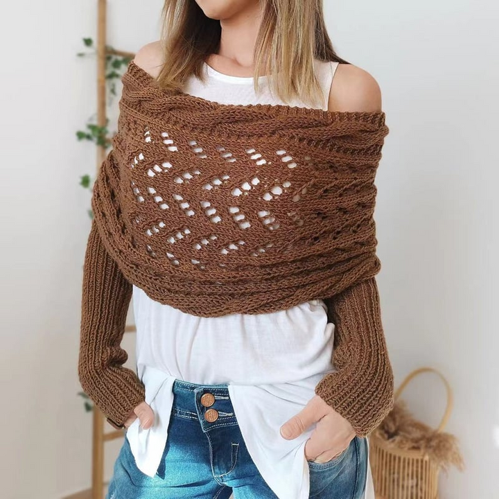 LS | Women Knit Wrap Sweater