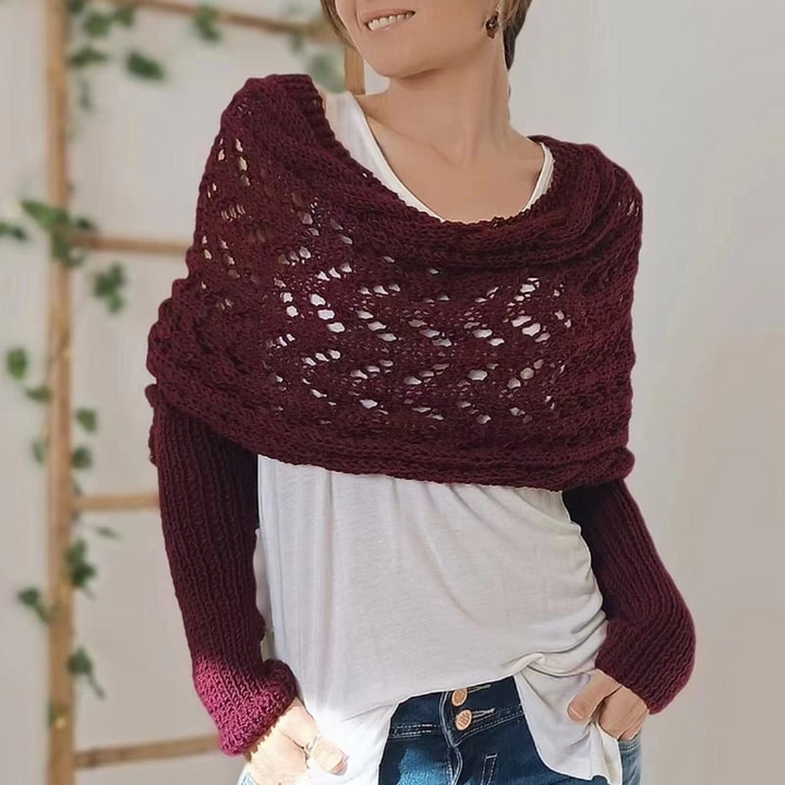 LS | Women Knit Wrap Sweater
