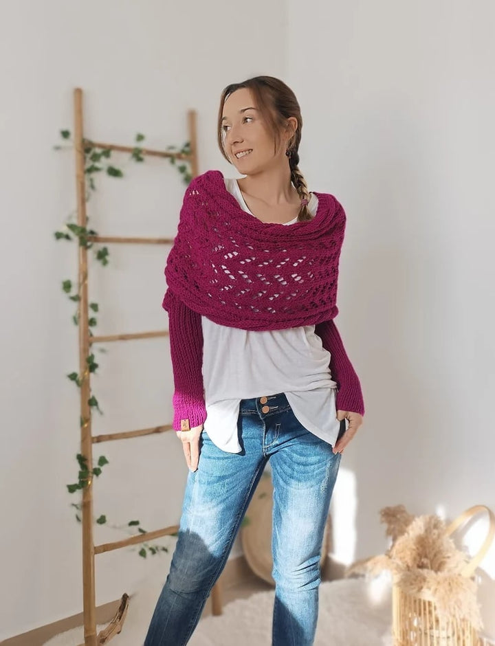 LS | Women Knit Wrap Sweater