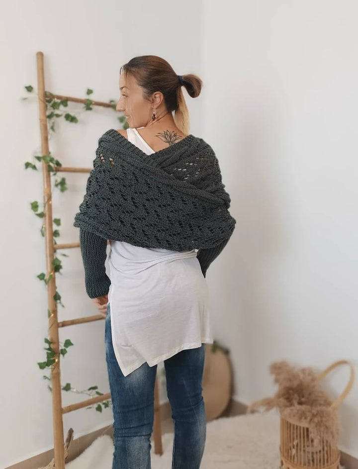 LS | Women Knit Wrap Sweater