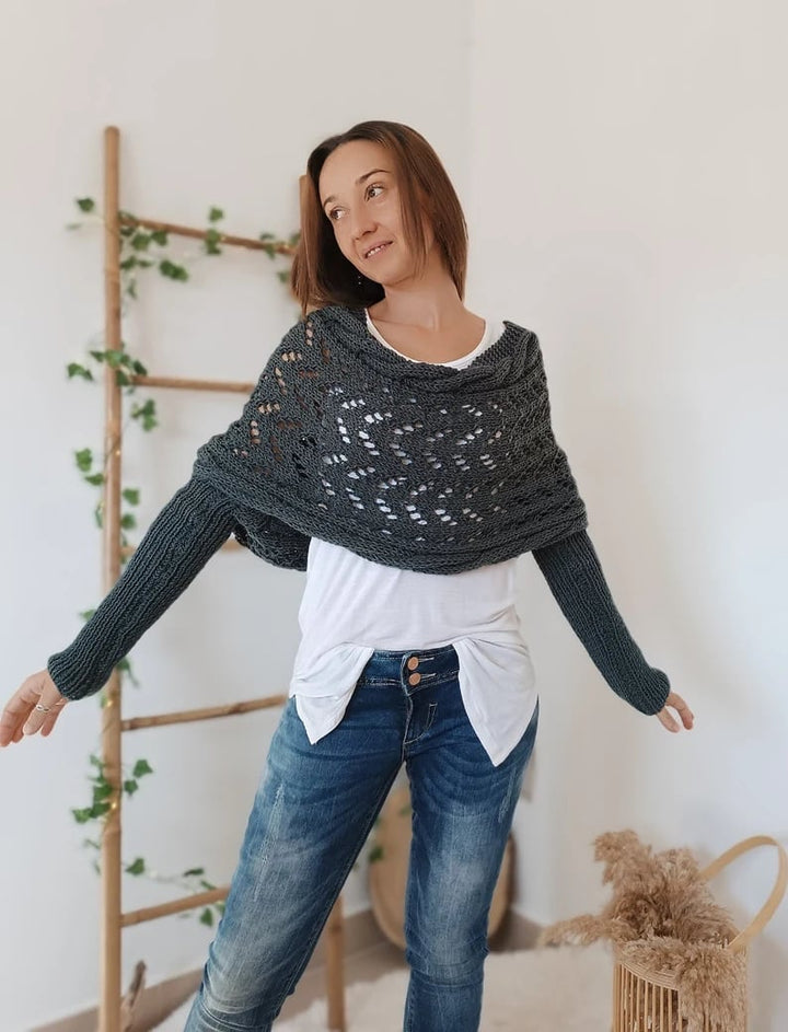 LS | Women Knit Wrap Sweater