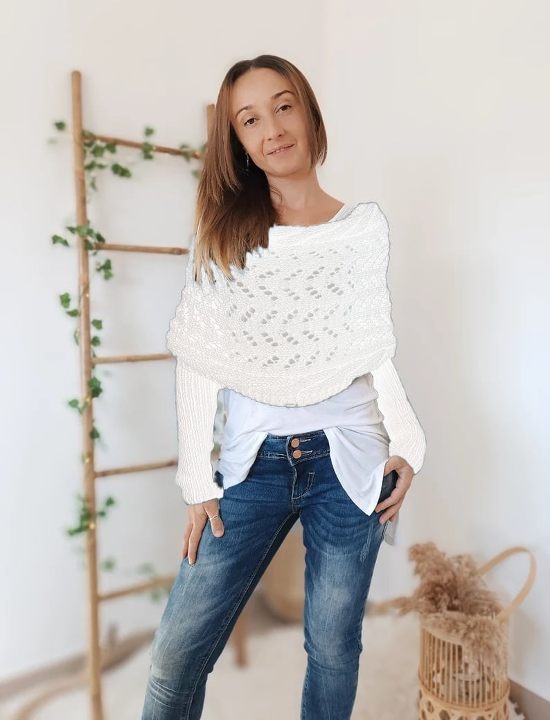 LS | Women Knit Wrap Sweater