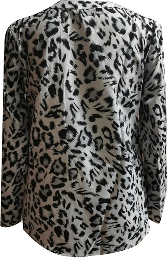 LS | Women Leopard Pattern Casual Blouse