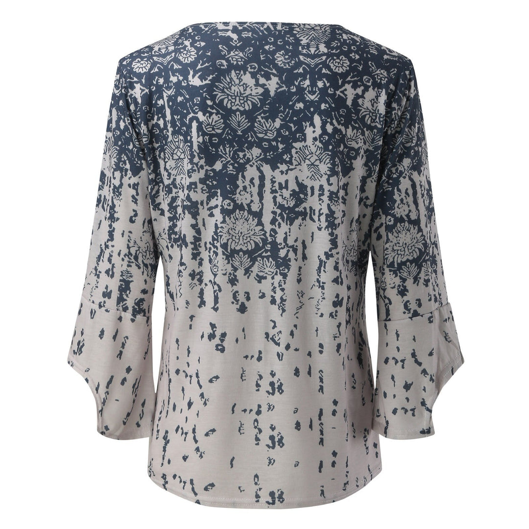 LS | Women Loose Fit Printed Blouse