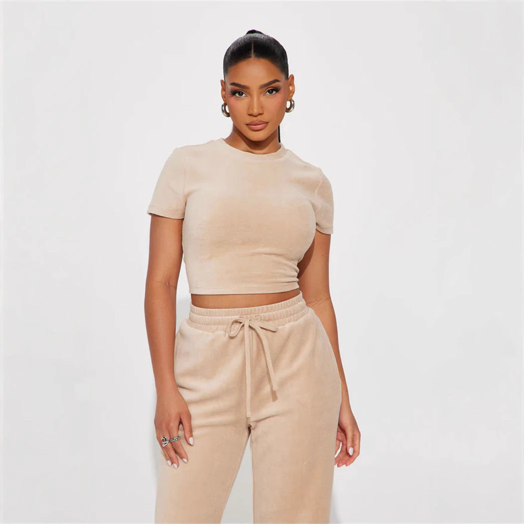 LS | Women Luxe Crop Lounge Set