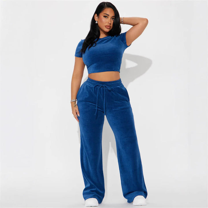 LS | Women Luxe Crop Lounge Set