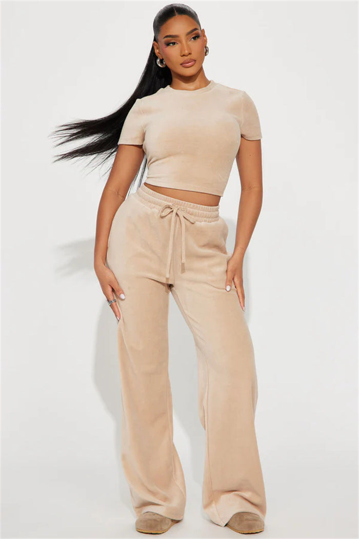 LS | Women Luxe Crop Lounge Set