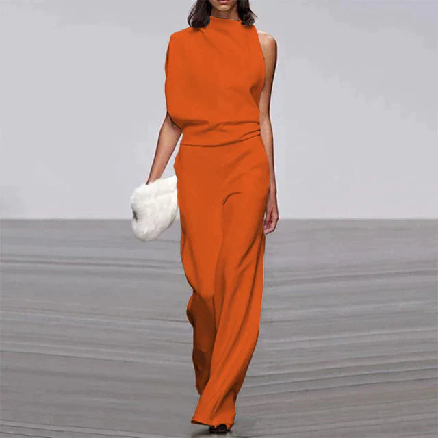 LS | Women Luxe Draped Fit Jumpsuit