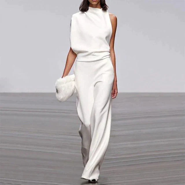 LS | Women Luxe Draped Fit Jumpsuit