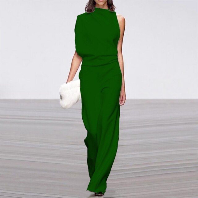 LS | Women Luxe Draped Fit Jumpsuit