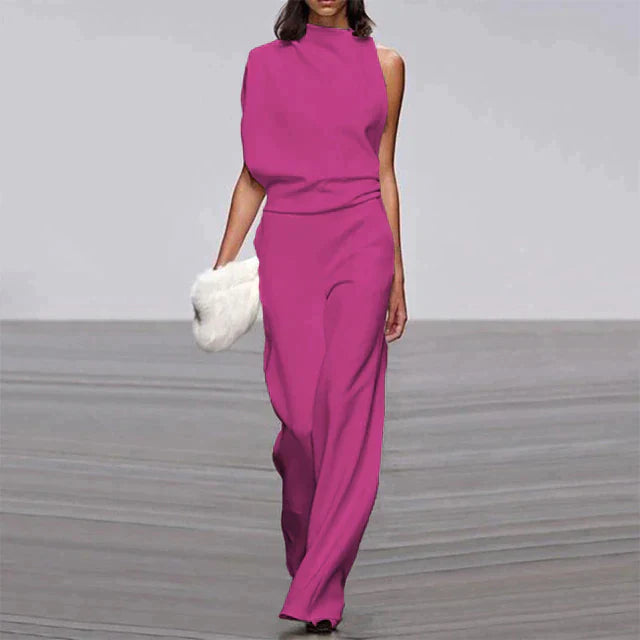 LS | Women Luxe Draped Fit Jumpsuit