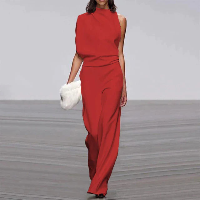 LS | Women Luxe Draped Fit Jumpsuit