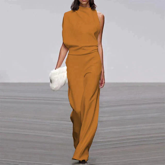 LS | Women Luxe Draped Fit Jumpsuit