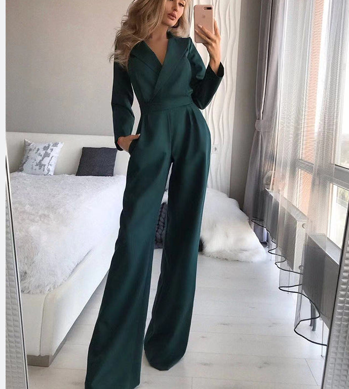 LS | Women Luxe Long Sleeve Fit Jumpsuit