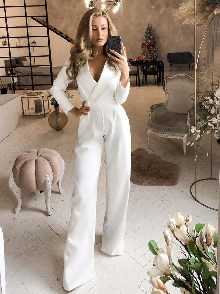 LS | Women Luxe Long Sleeve Fit Jumpsuit