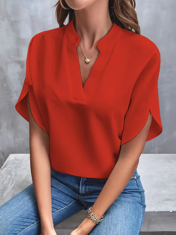 LS | Women Minimal Chic Flutter Sleeve Top