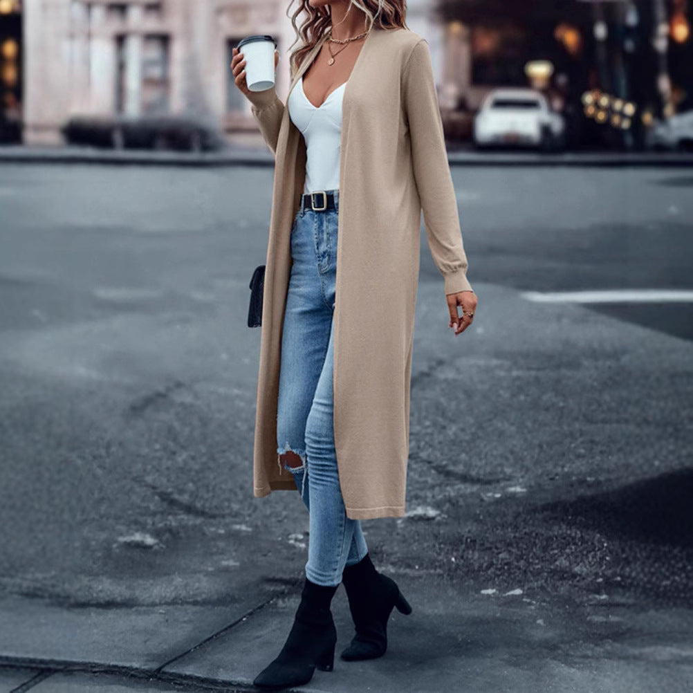 LS | Women Minimal Open Front Cardigan