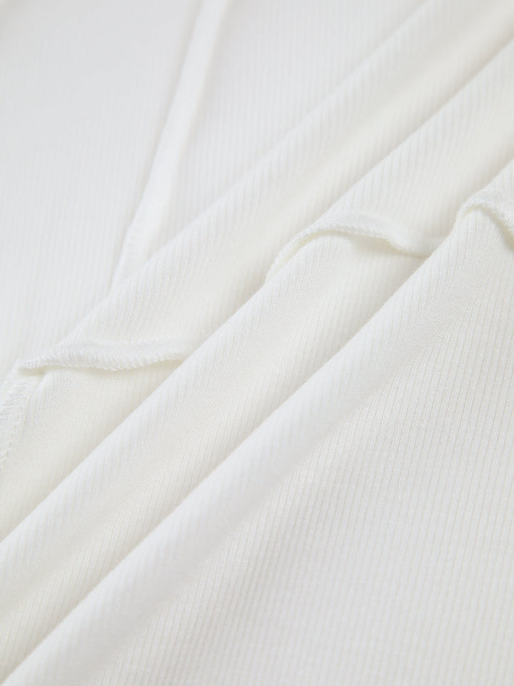 LS | Women Minimalist Ribbed Top