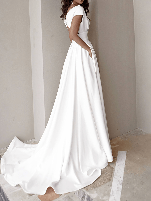 LS | Women Minimalist Slit Maxi Dress