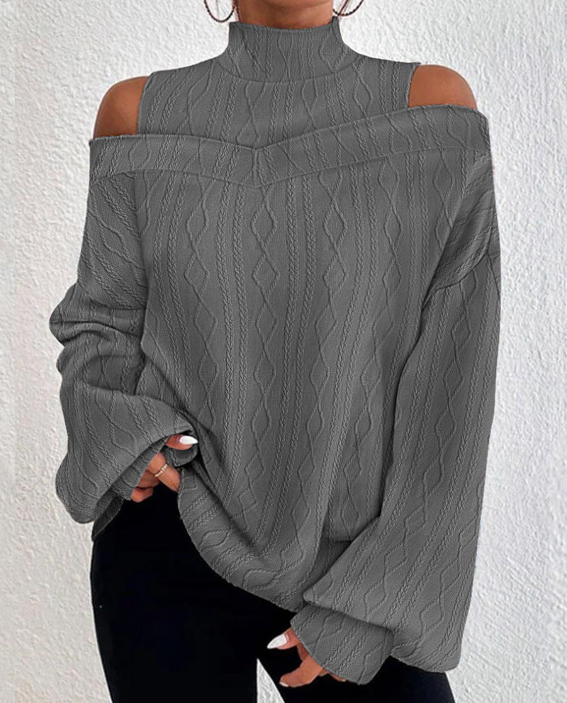LS | Women Off Shoulder Knit Sweater