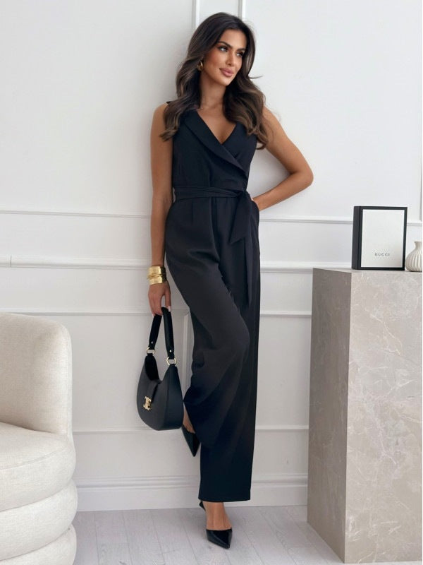 LS | Women Office Style Wrap Jumpsuit