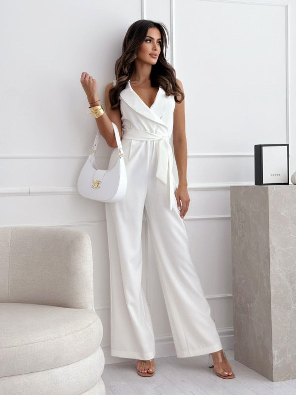 LS | Women Office Style Wrap Jumpsuit