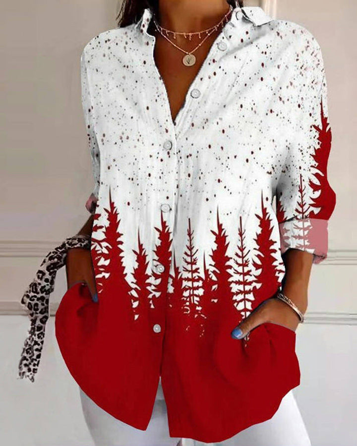 LS | Women Ombre Forest Blouse