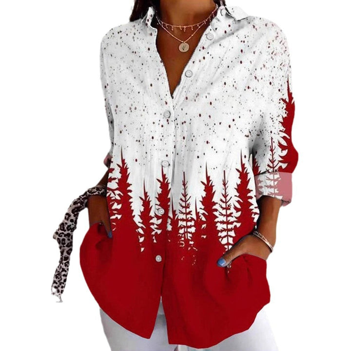 LS | Women Ombre Forest Blouse