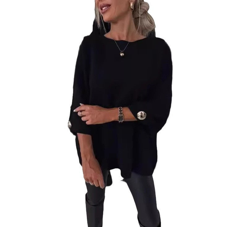 LS | Women Oversized Knit Sweater Top