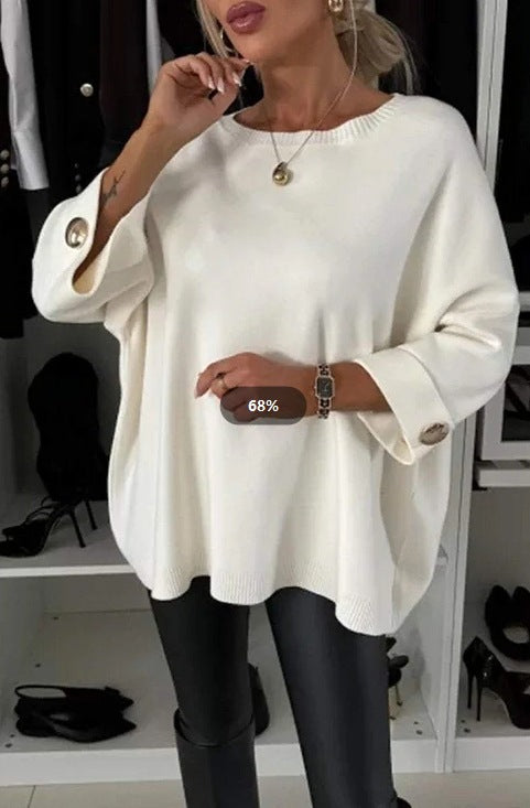 LS | Women Oversized Knit Sweater Top