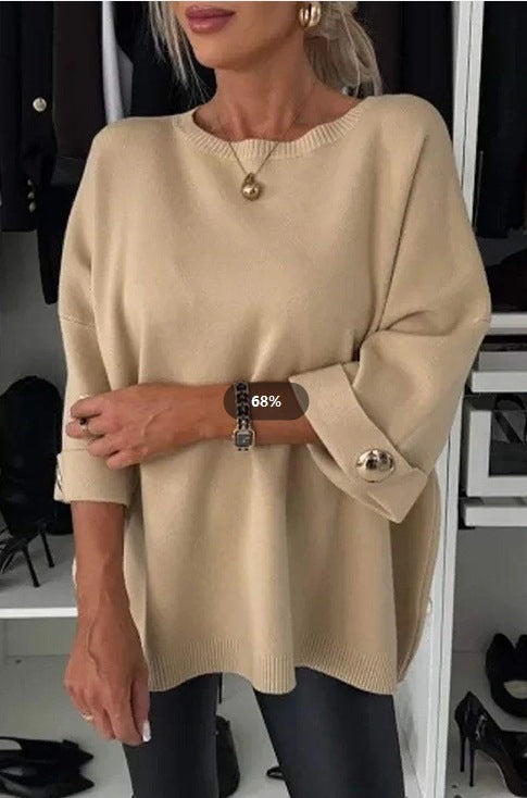 LS | Women Oversized Knit Sweater Top