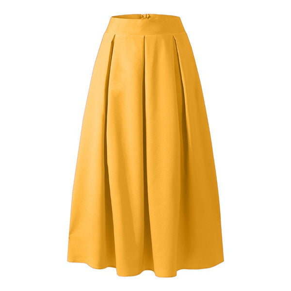 LS | Women Pleated Maxi Skirt